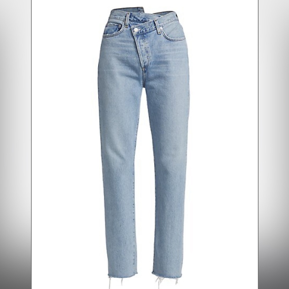 Agolde Light Blue Straight Leg Jeans